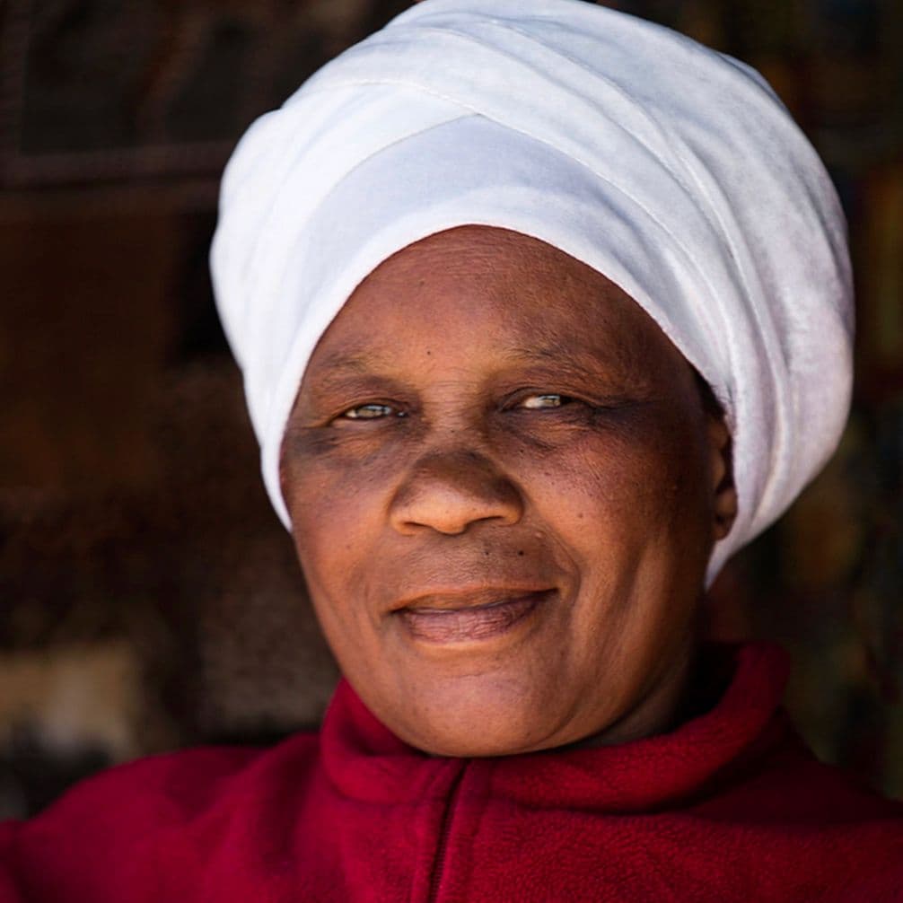Woman smiling at camera