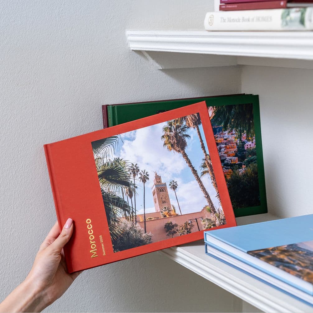 A personalised travel photo book of Morocco
