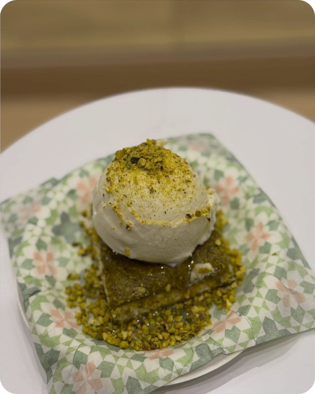 Traditional Lebanese dessert at Festok in Marylebone