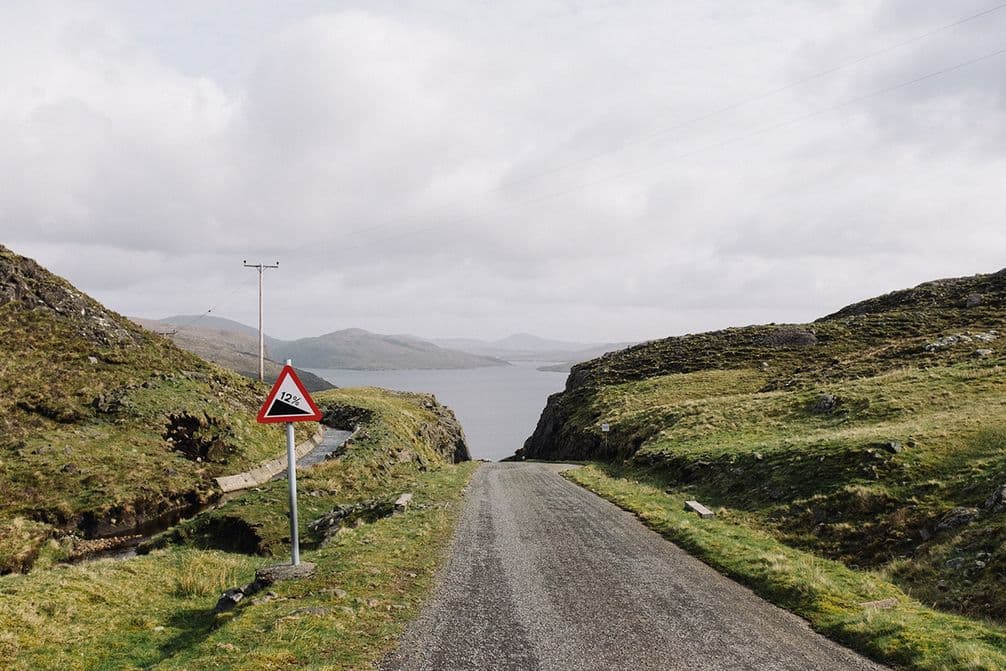 12_ downhill on the Isle of Harris was a good thing_ it was much less well received the evening before with heavy legs en route to the night’s accommodation_Liz Seabrook_2