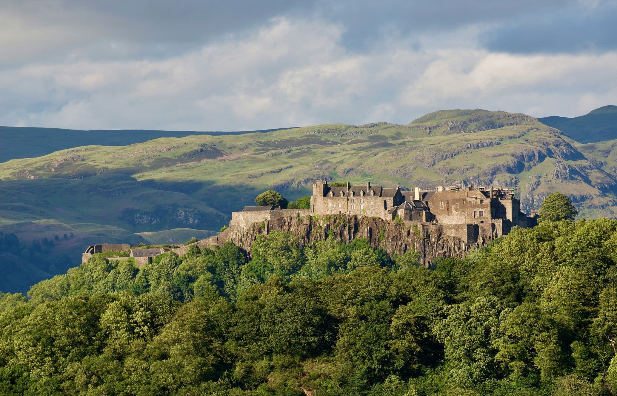 Stirling Castle in Scotland in summer