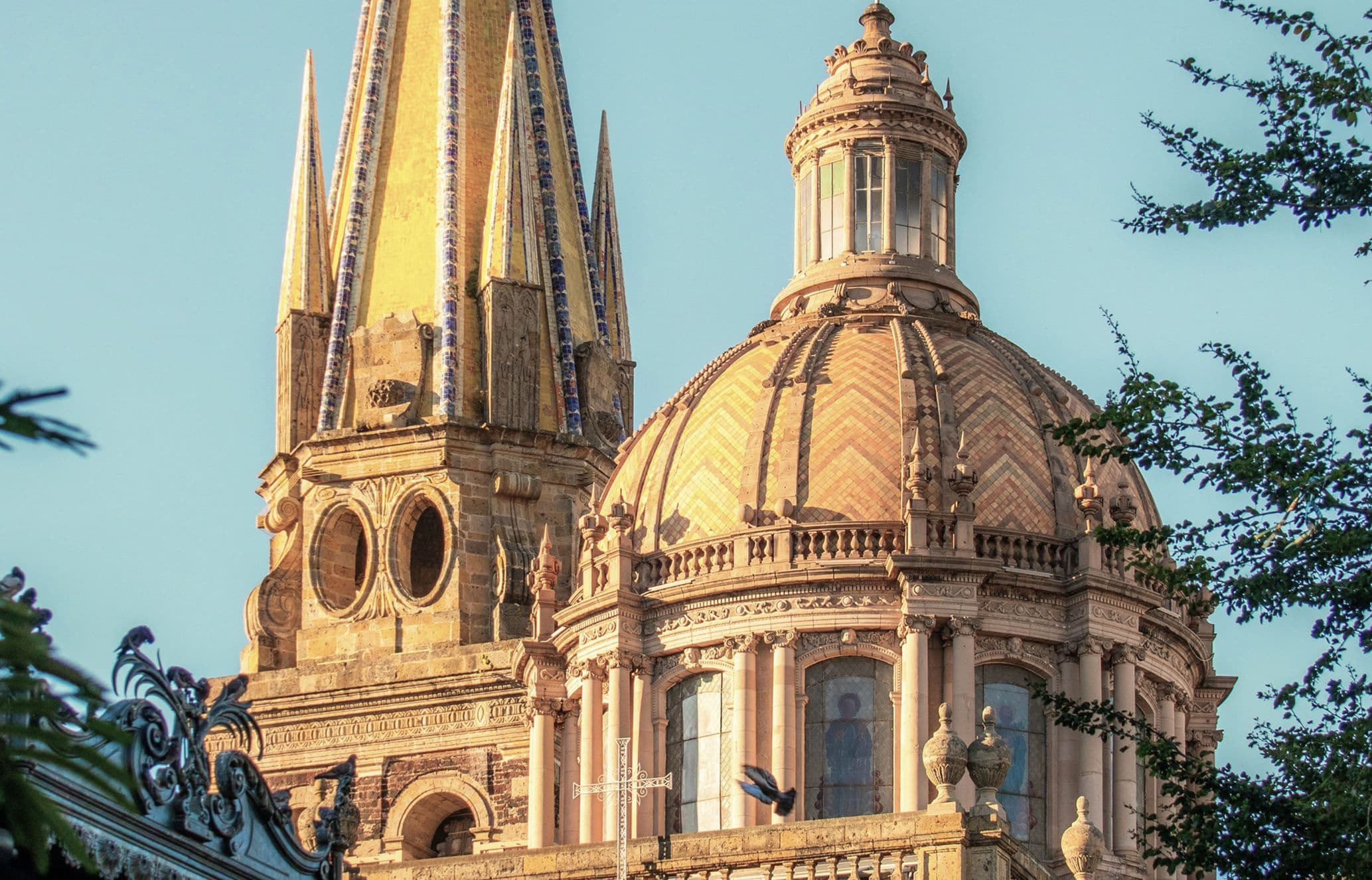 Catedral de Guadalajara at sunset