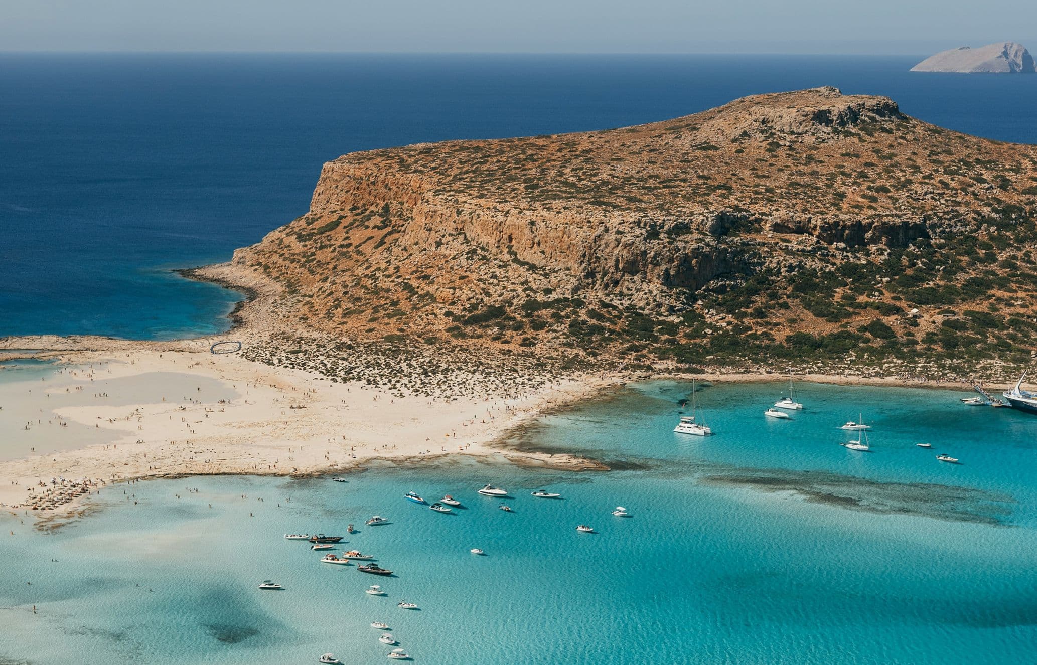 Balos beach in Crete, Greece