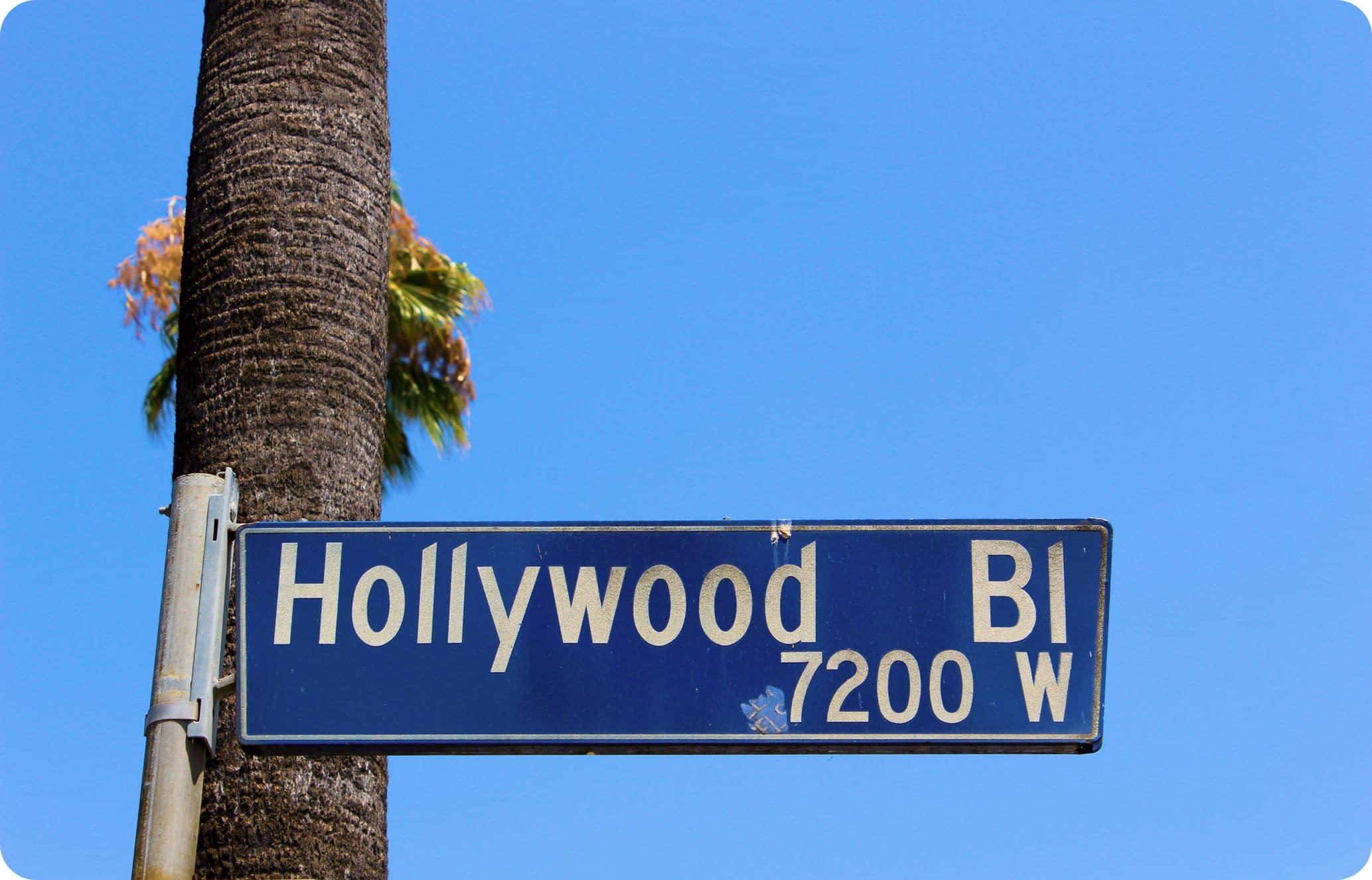 Hollywood Boulevard street sign
