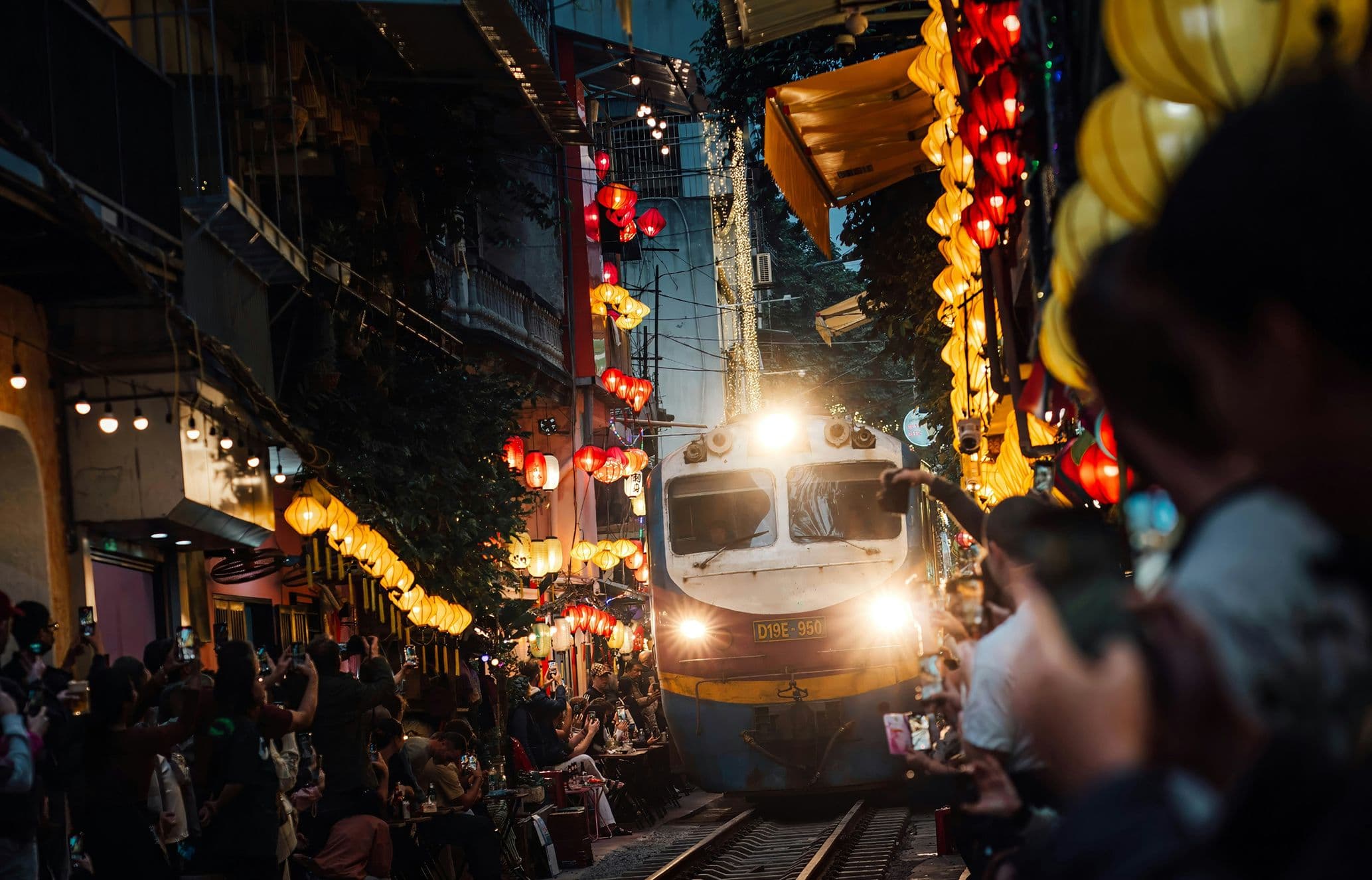 The Reunification Express in Hanoi