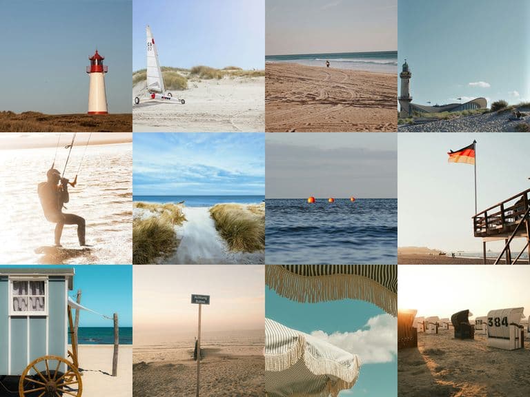 The most photographed beaches in Germany