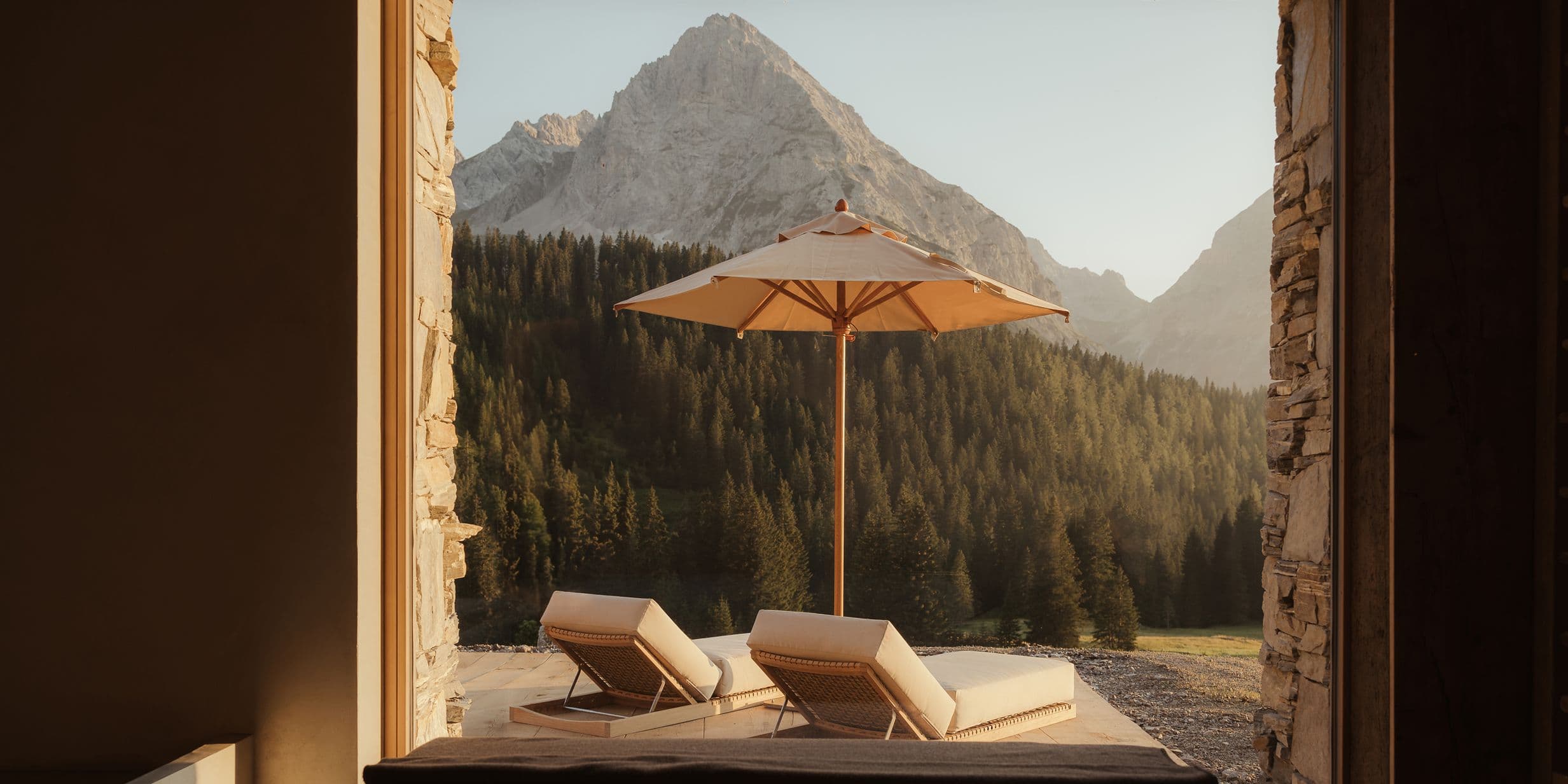 Mountain views from Eriro hotel in Austria