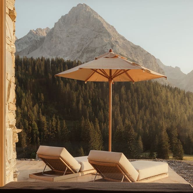Mountain views from Eriro hotel in Austria