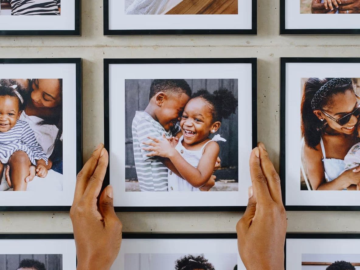 How to design a hallway gallery wall with Photo Tiles
