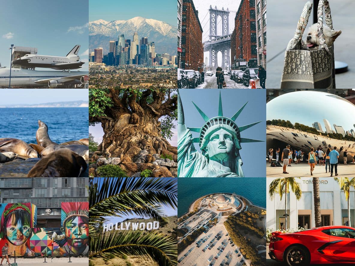 The most photographed cities in the US