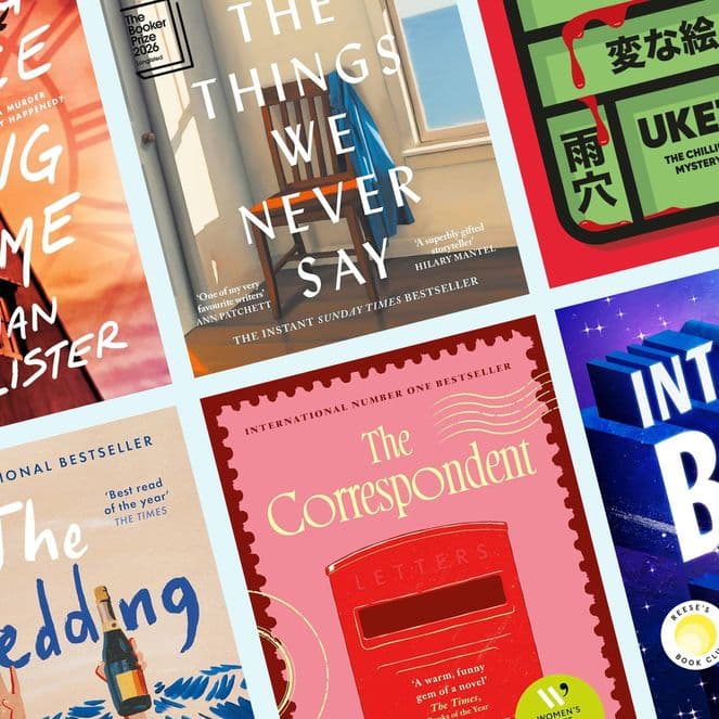 A grid of colorful book covers featuring titles like "Wrong Place Wrong Time," "The Things We Never Say," and "Into the Blue."