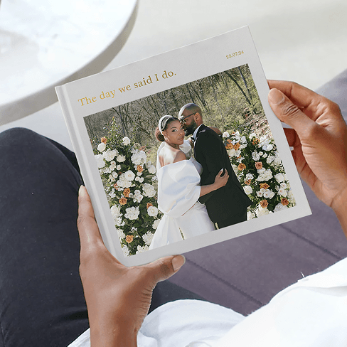 album fotografico quadrato con copertina rigida