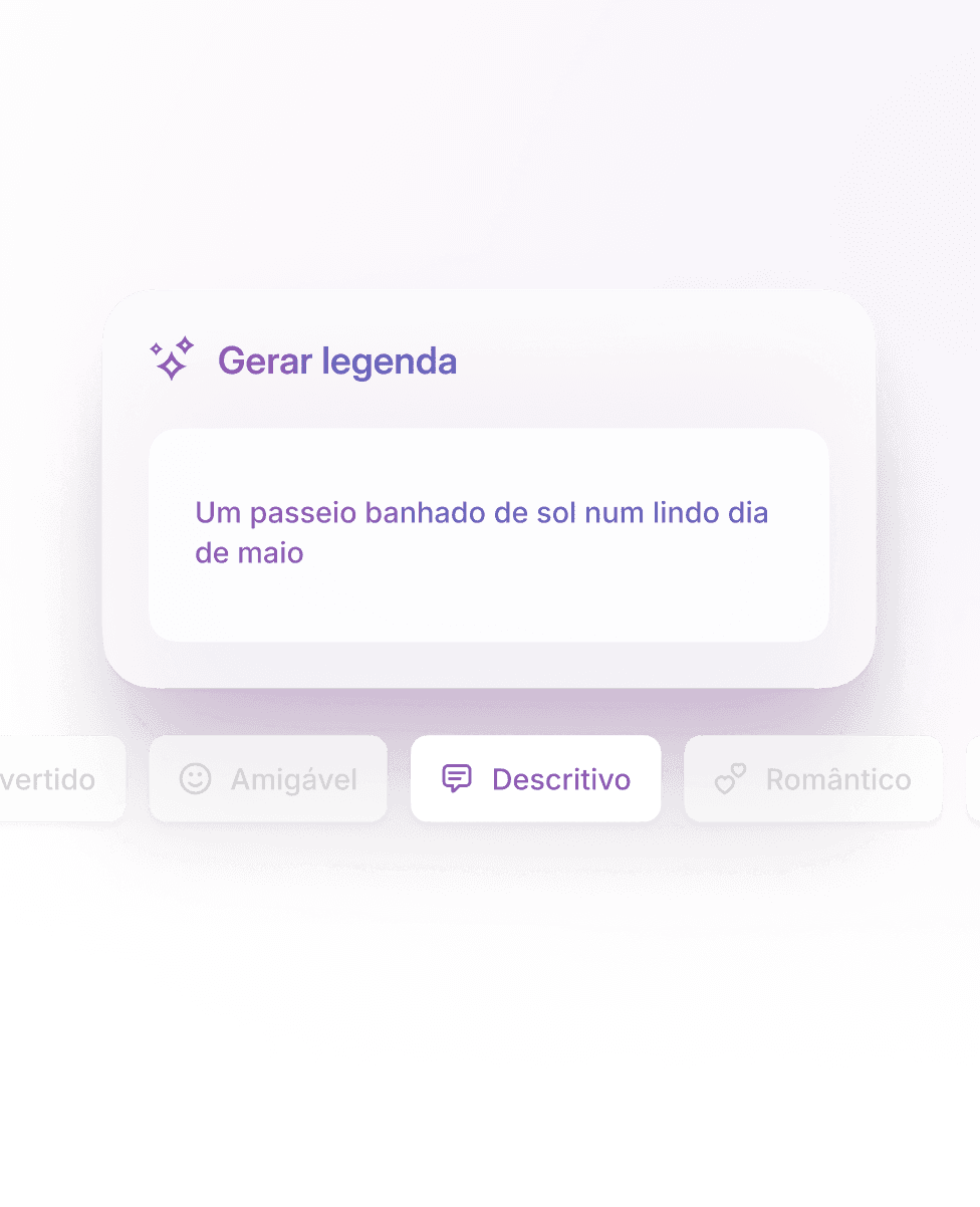 Escreva a legenda ideal