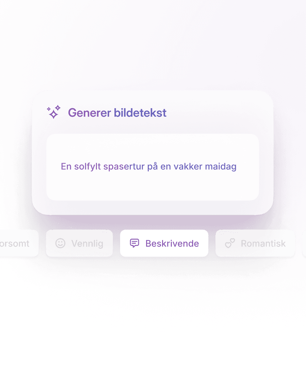 Skriv den perfekte bildeteksten
