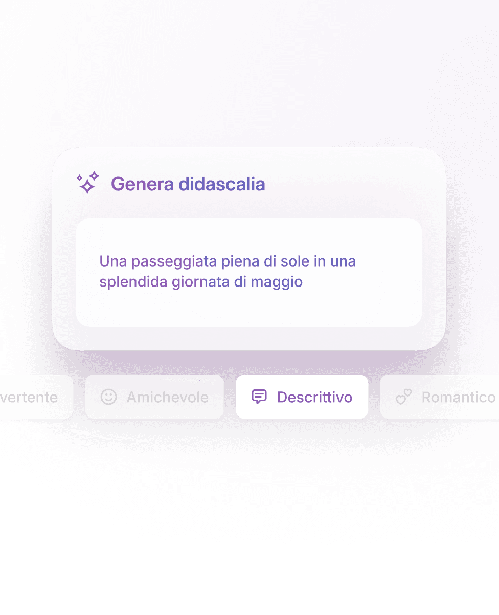 Scrivi la didascalia perfetta