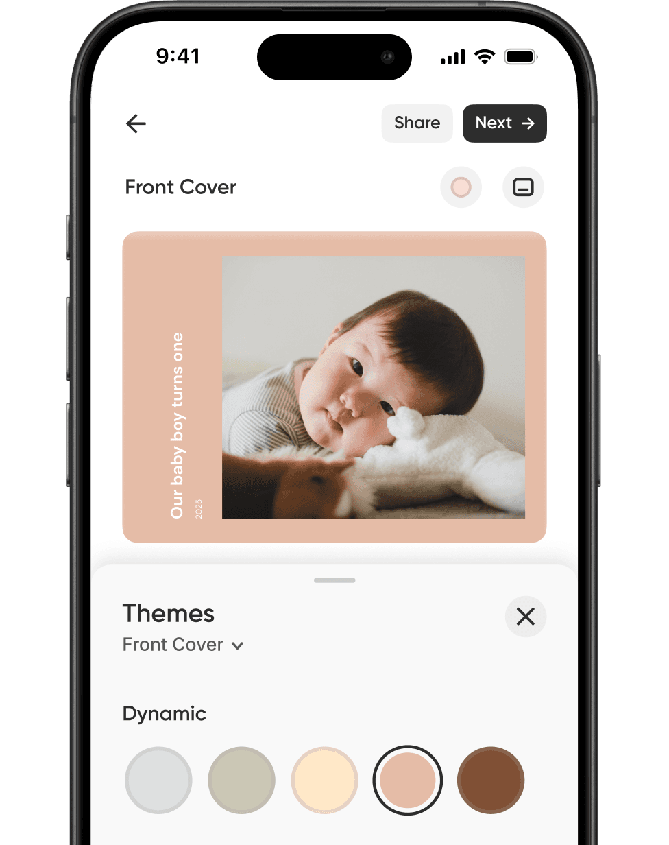 Themes that follow your photos