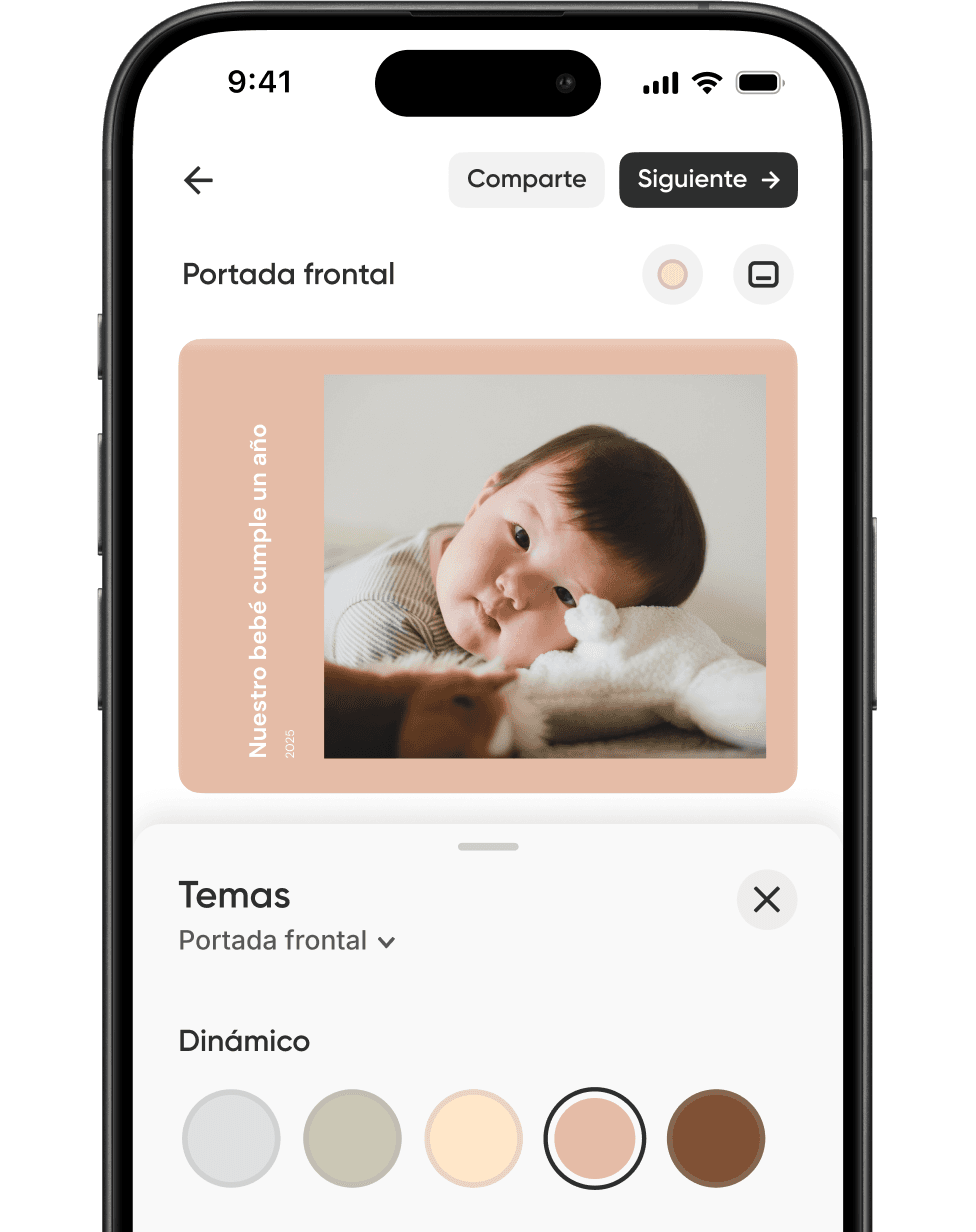 Temas que reflejan el contenido de tus fotos