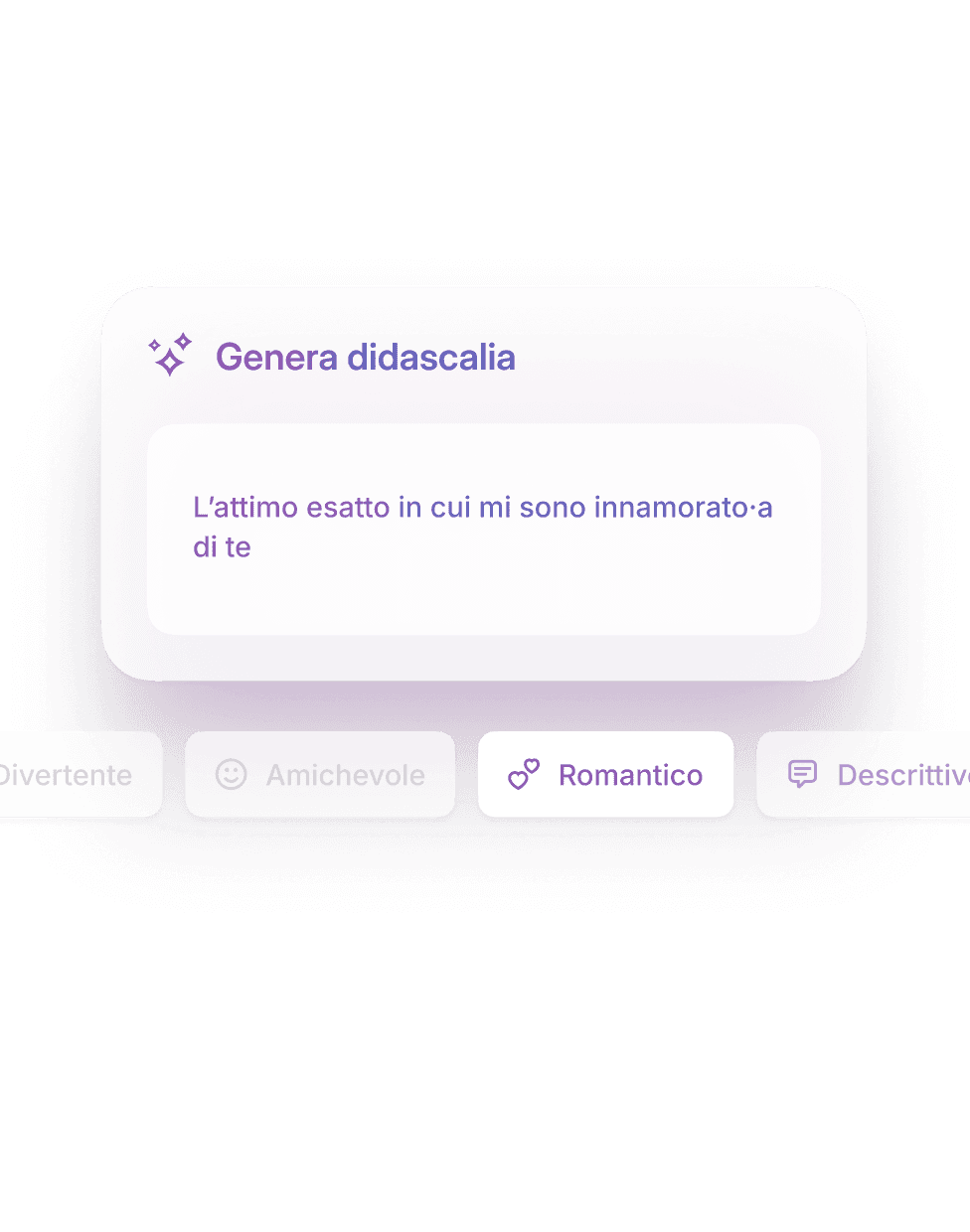 Crea didascalie all'istante