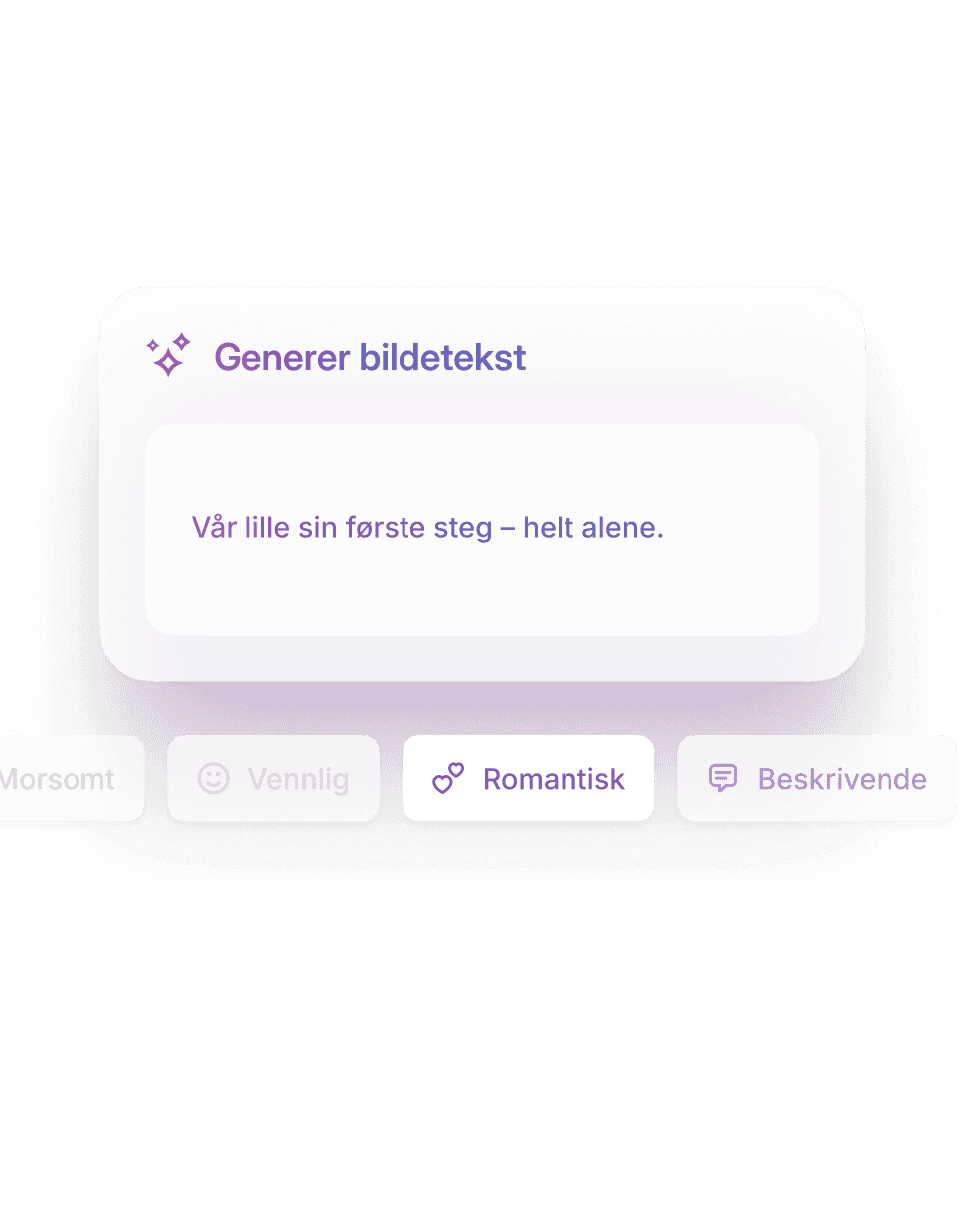 Bildetekster med et trykk