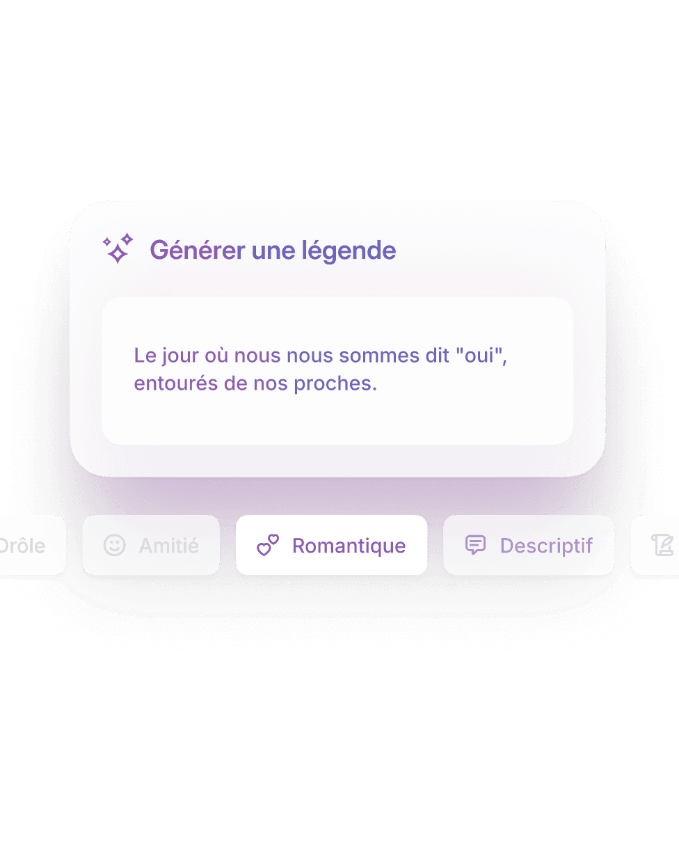 La rédaction des vœux a pris du temps, mais les légendes seulement quelques secondes