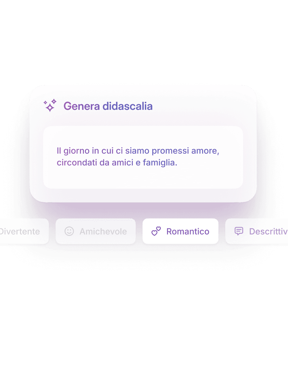 Le promesse richiedono tempo, le didascalie pochi secondi