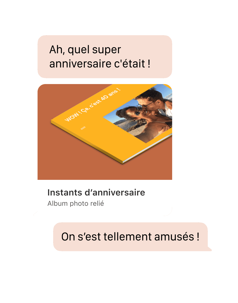 Des souvenirs à partager