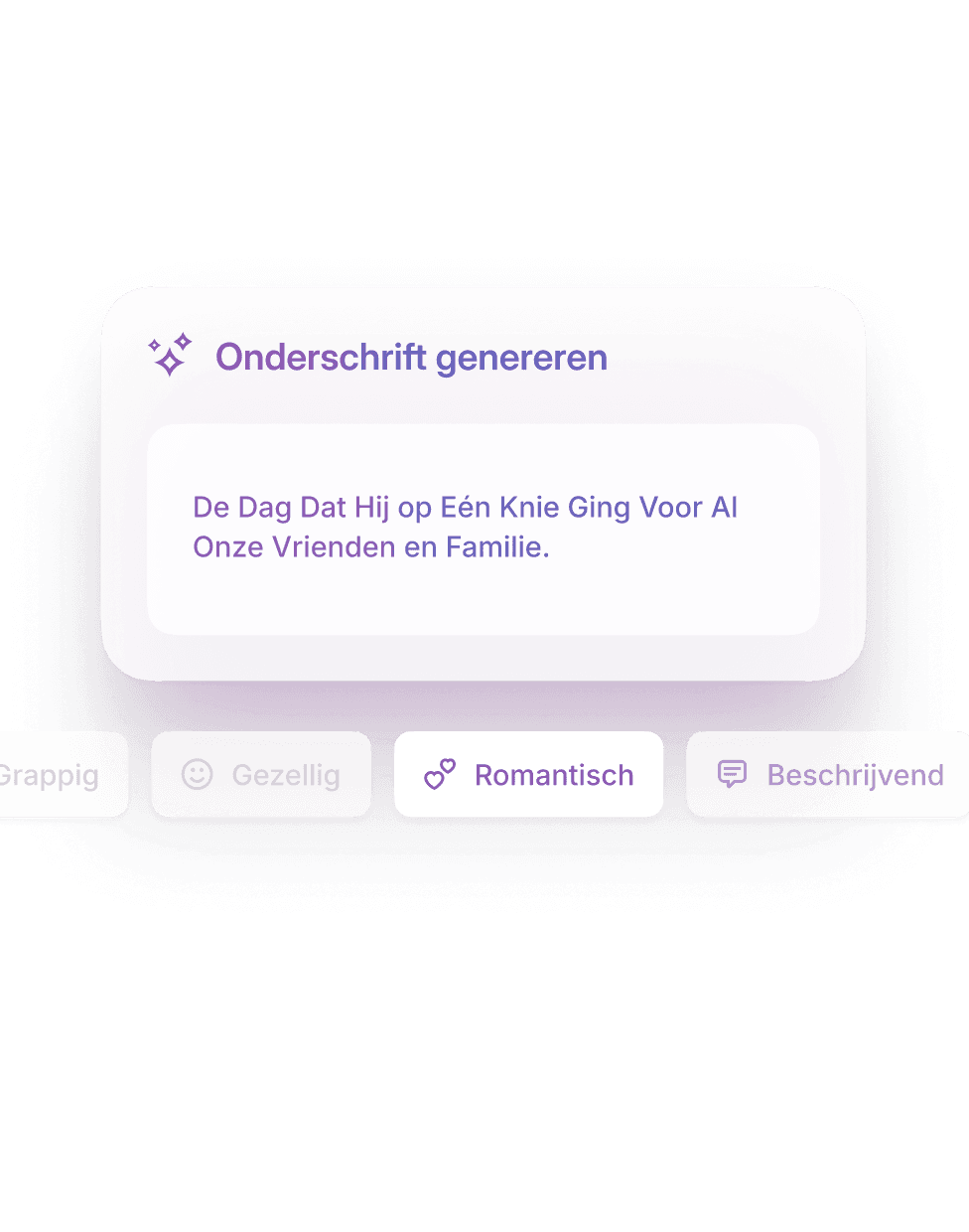 Maak bijschriften met één tik