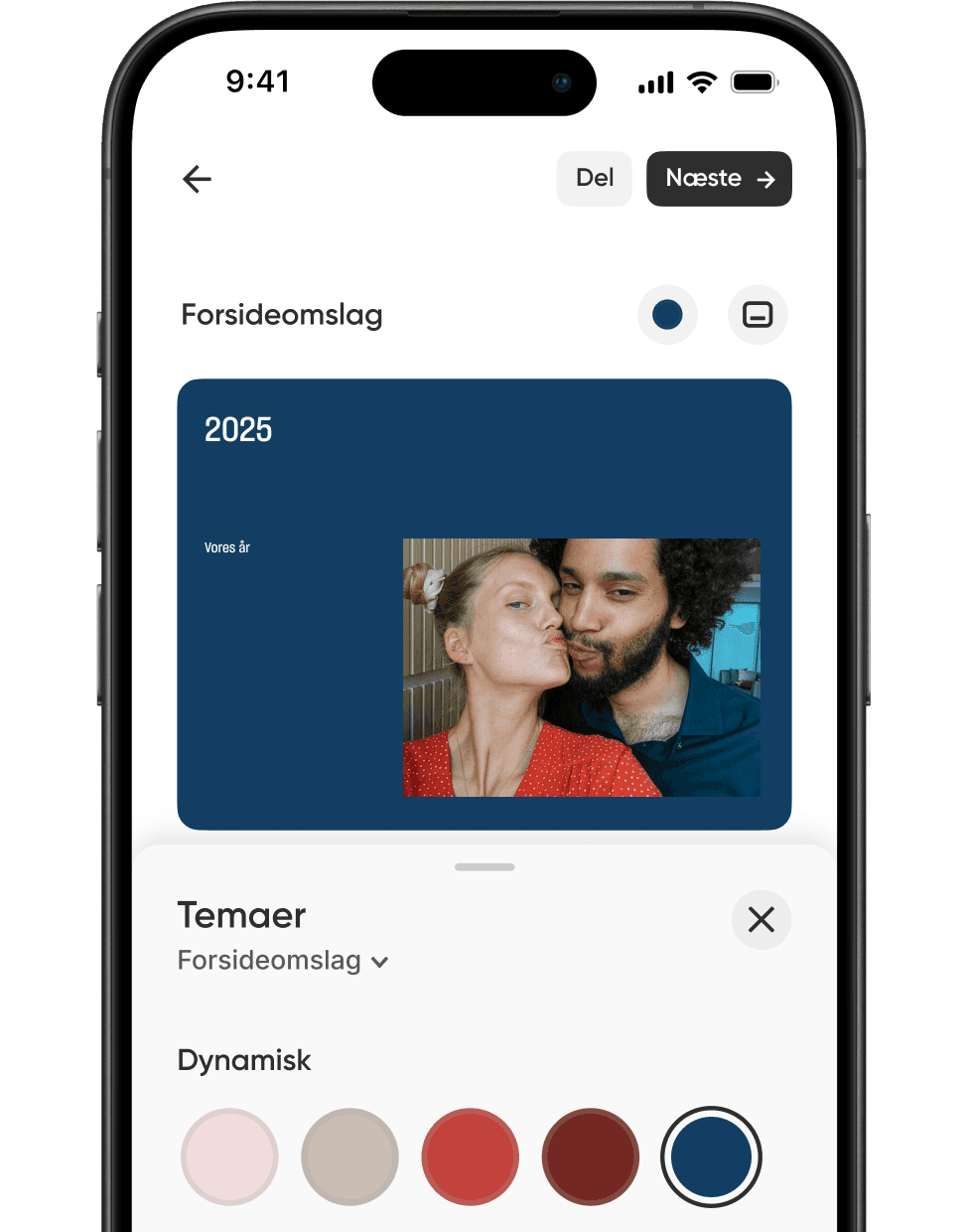 Giv hver side sin egen tone