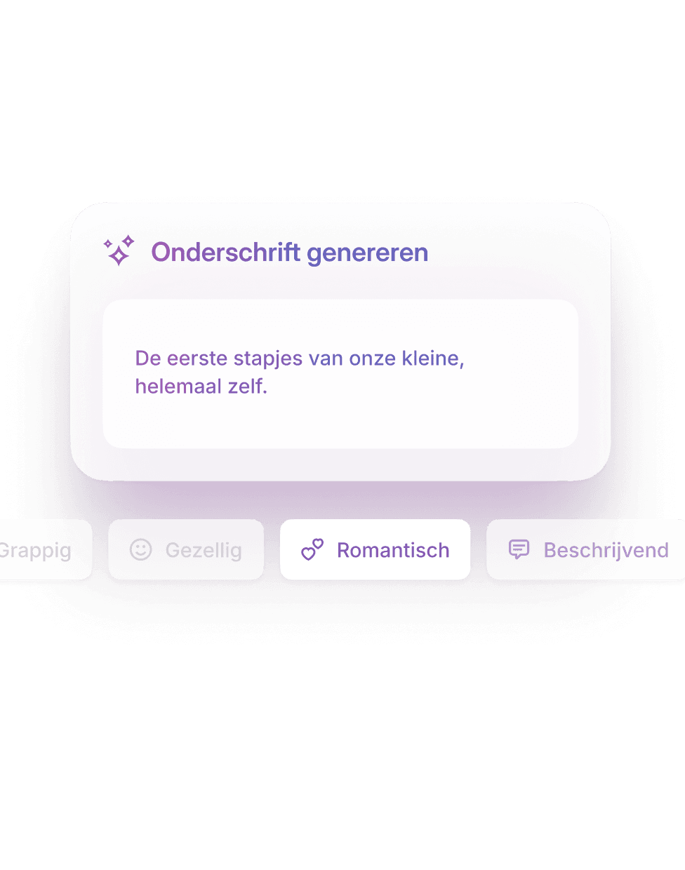 Bijschriften met één tik