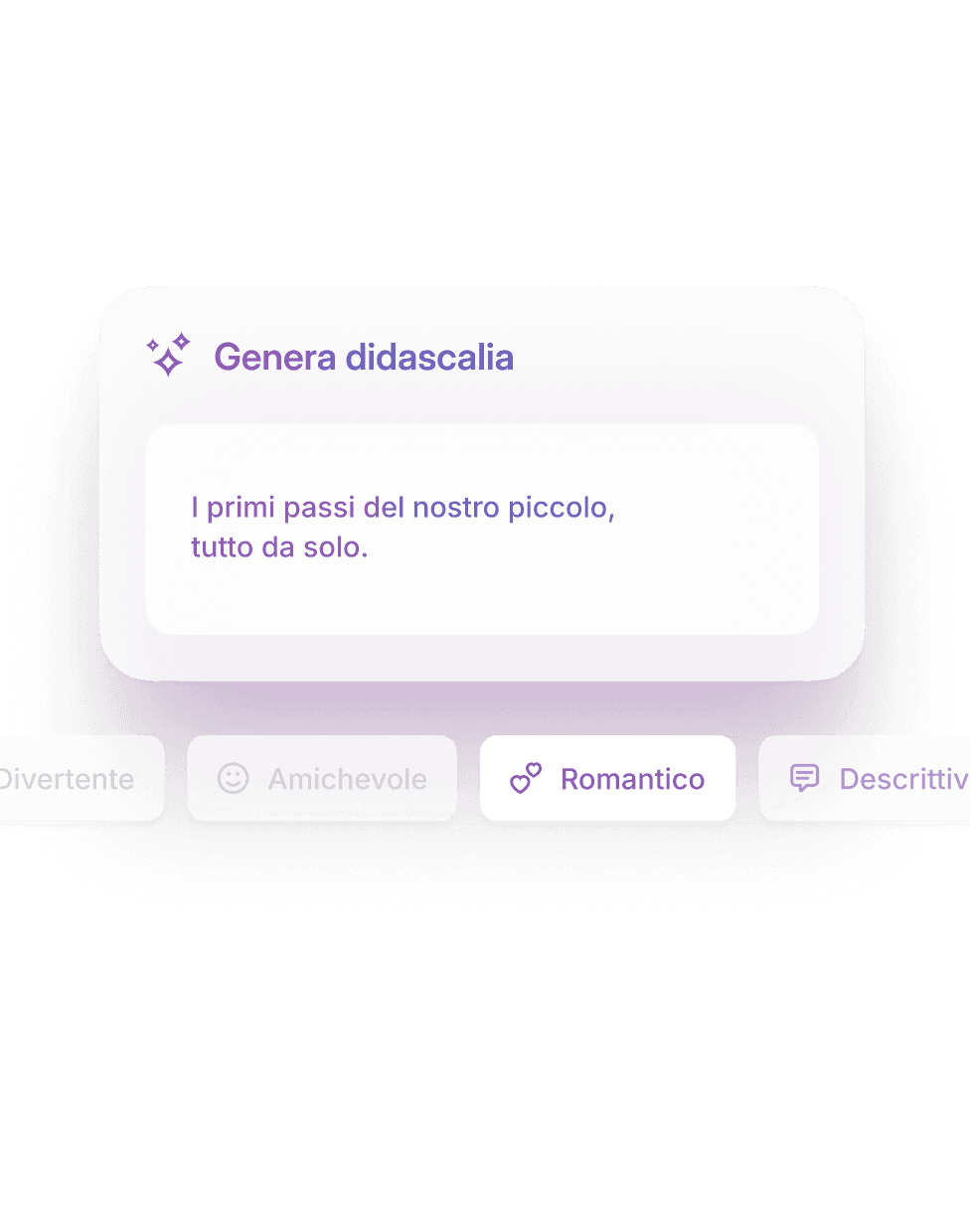 Didascalie in un tocco