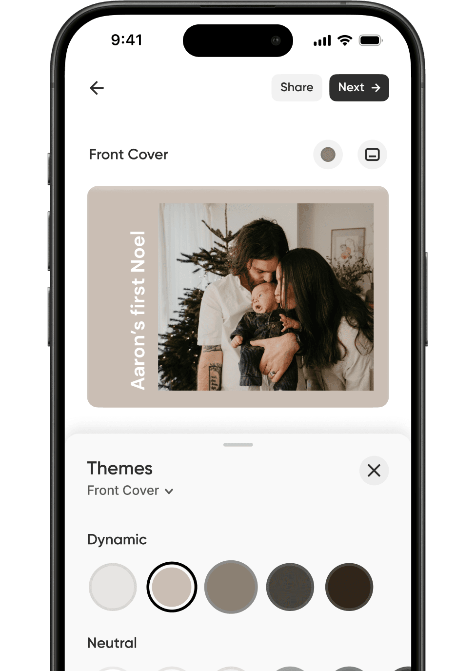 Themes that follow your photos
