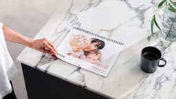 Calendário na horizontal