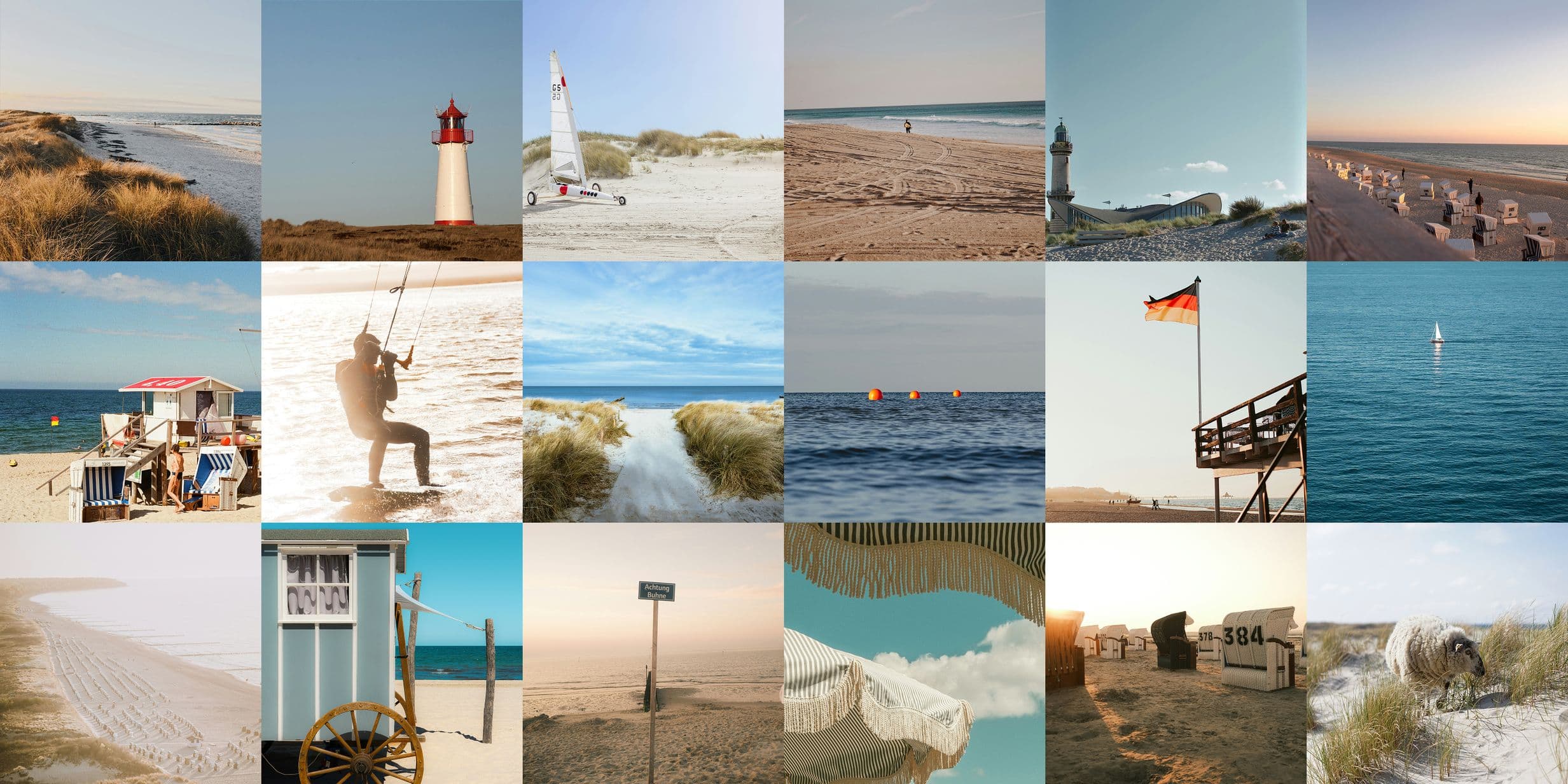 The most photographed beaches in Germany