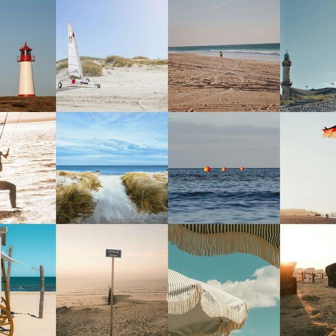 The most photographed beaches in Germany