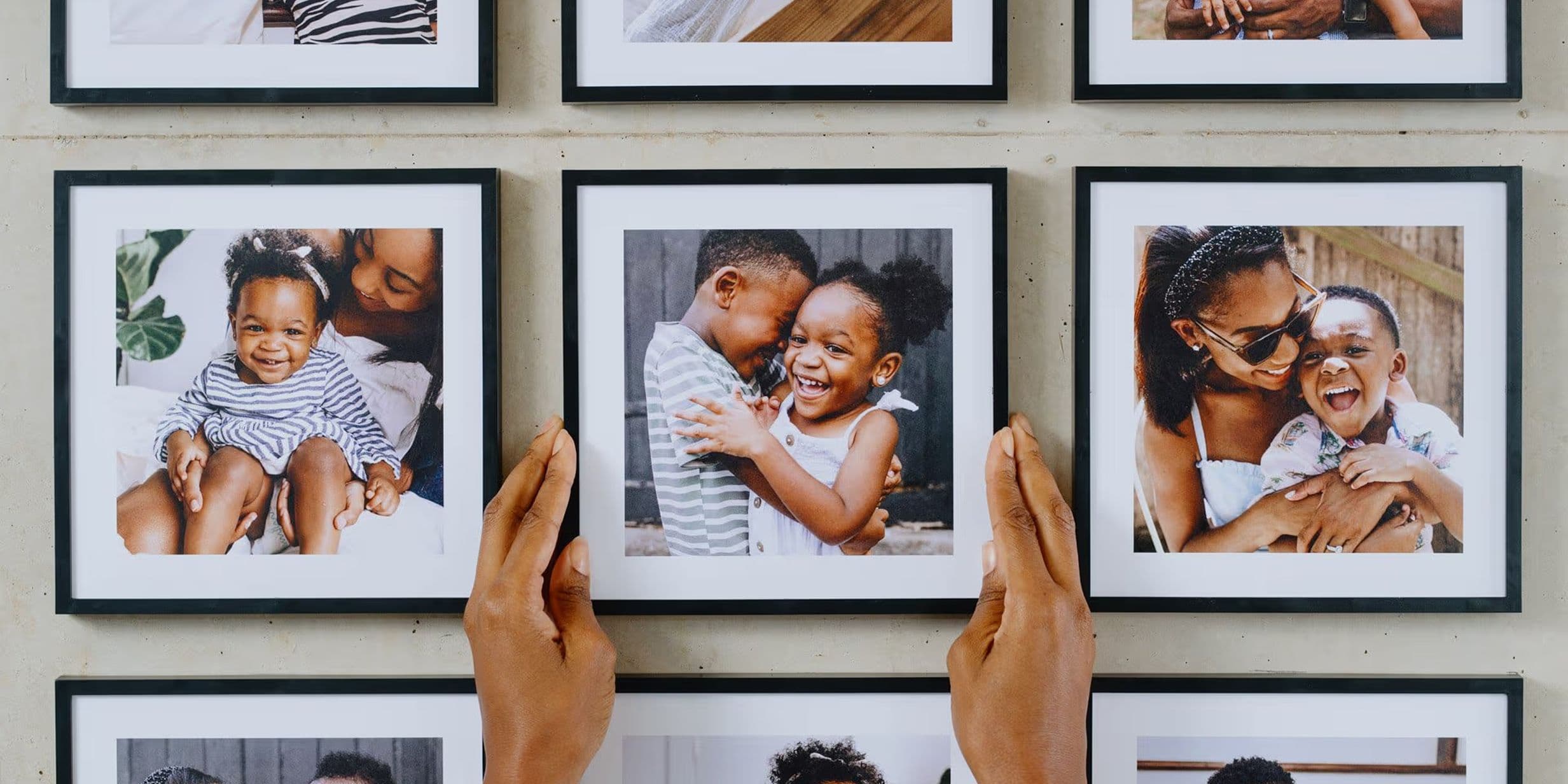 How to design a hallway gallery wall with Photo Tiles