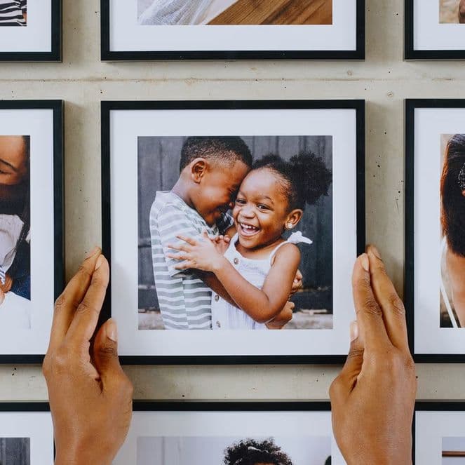 How to design a hallway gallery wall with Photo Tiles