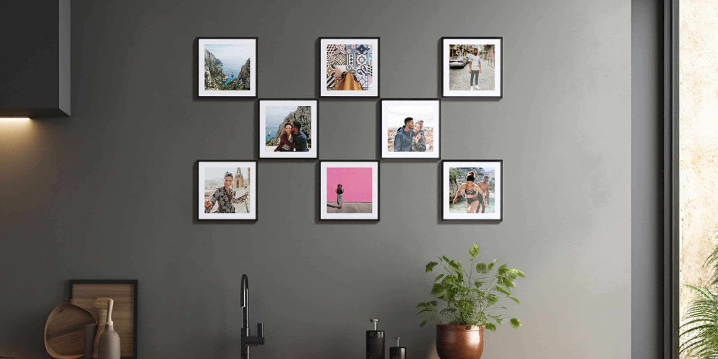 Photo wall ideas for your living room