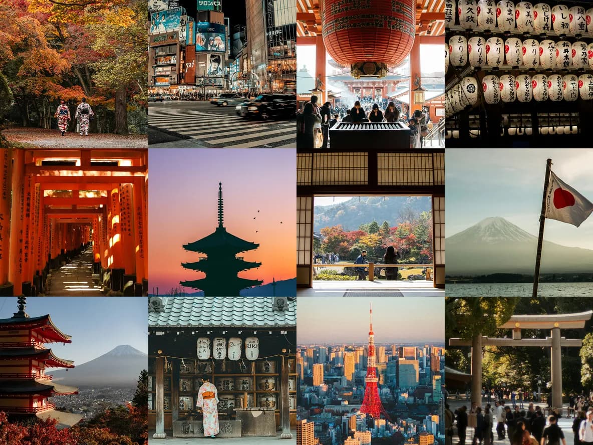 The most photographed spots across Japan in autumn