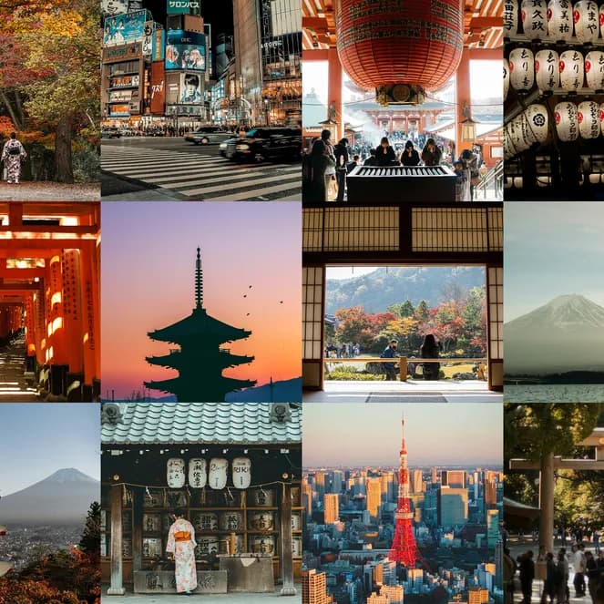 The most photographed spots across Japan in autumn