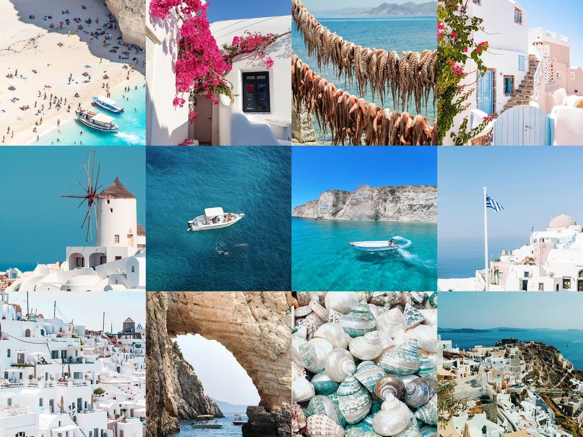 Most photographed islands in Greece