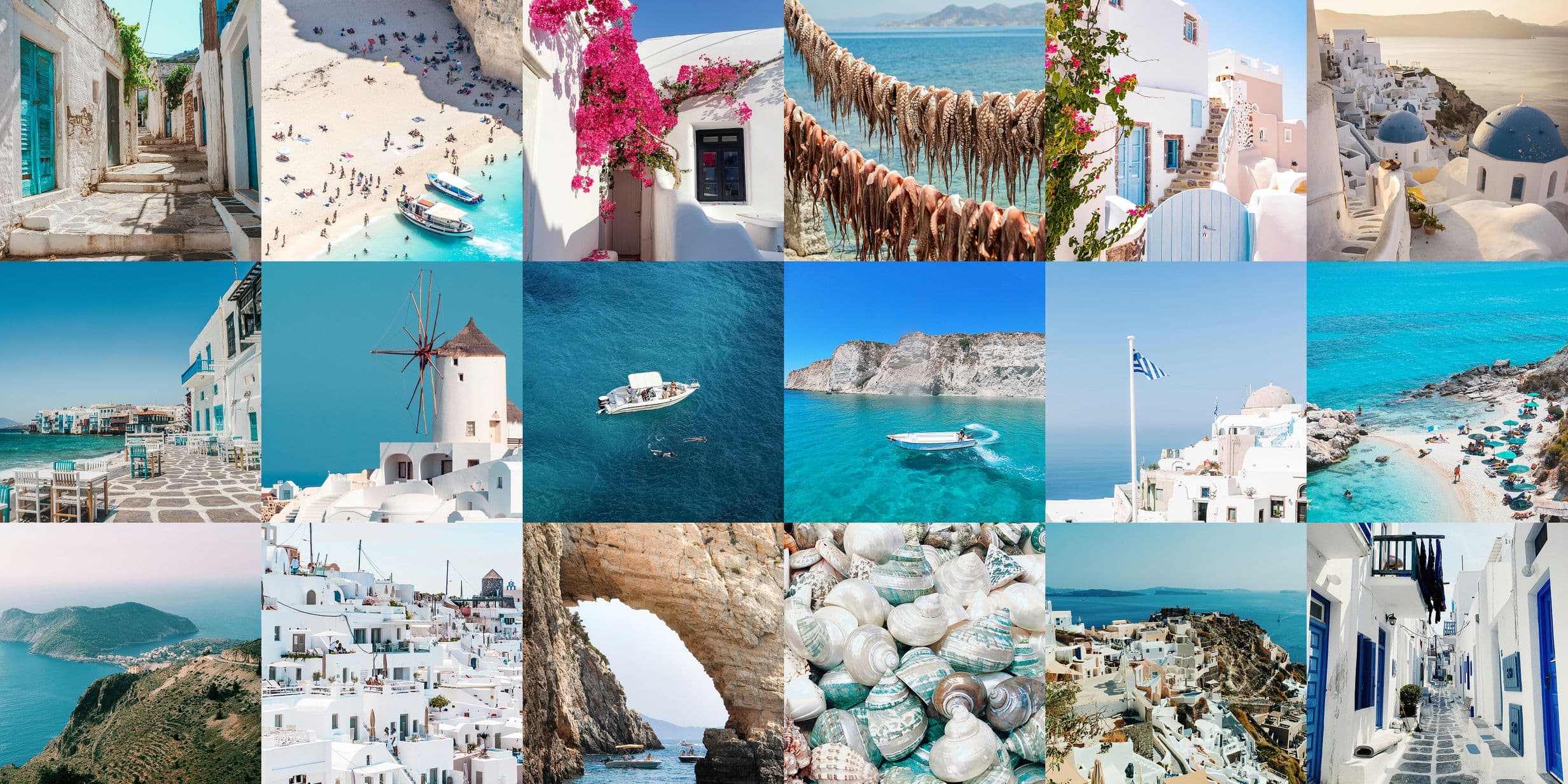 Most photographed islands in Greece