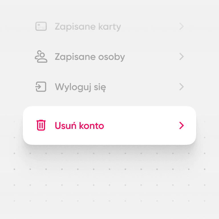 Łatwe usunięcie konta