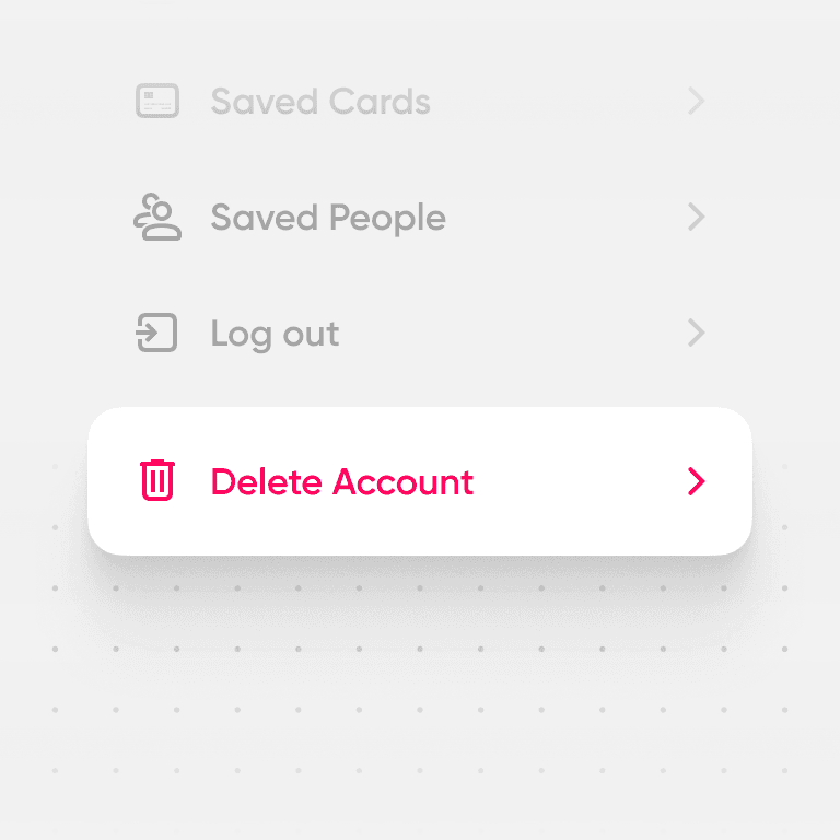 Einfache Kontolöschung