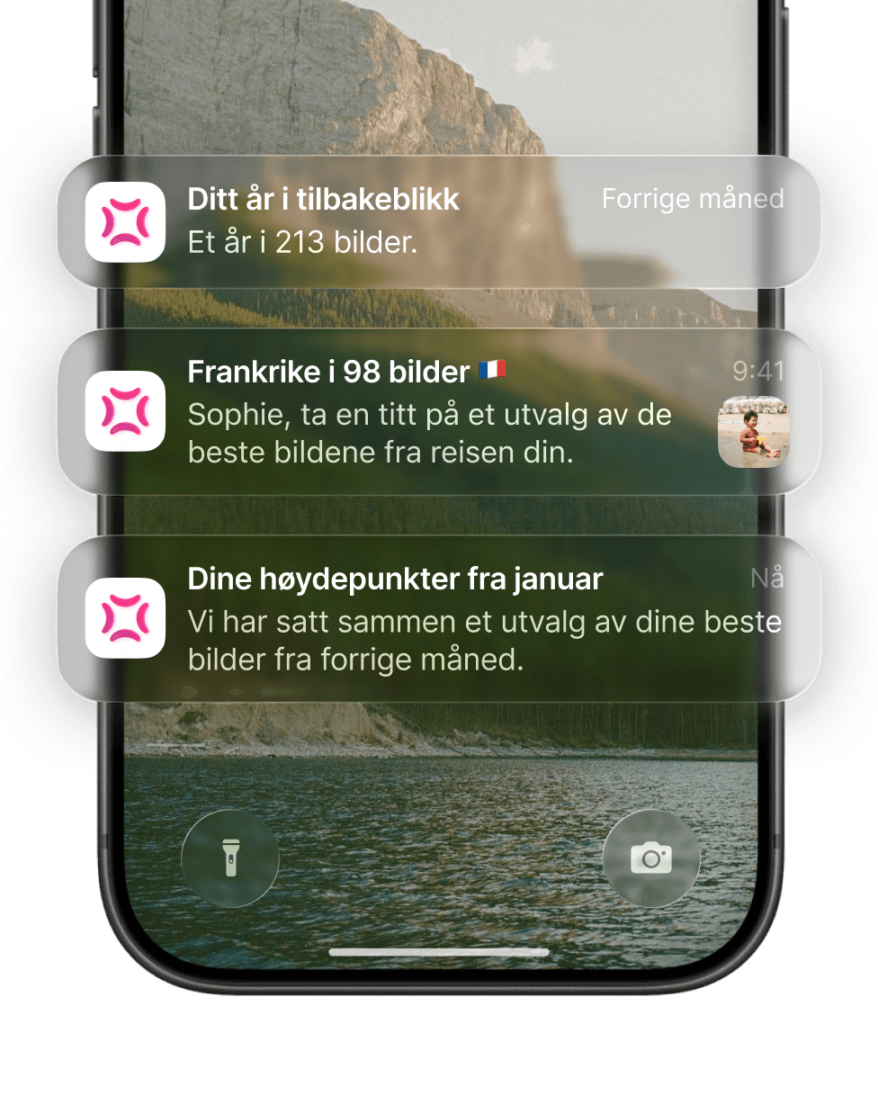 Utforsk nye minner med en gang de er klare