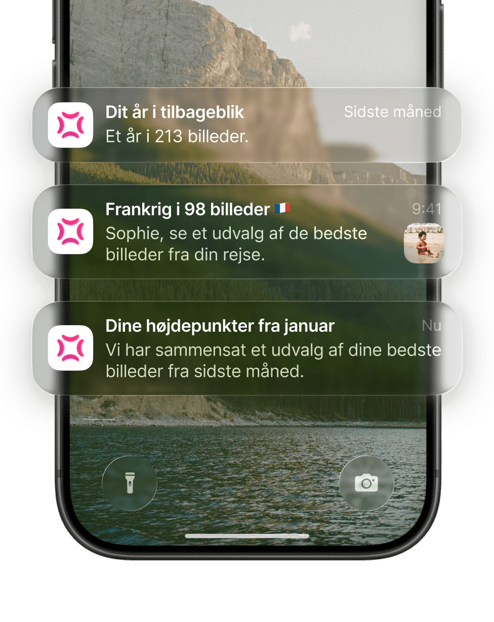 Udforsk nye minder, så snart de er klar