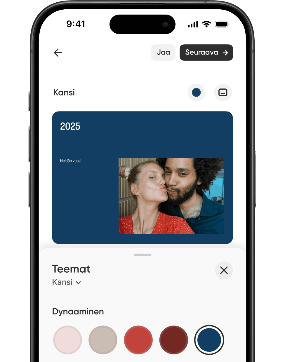 Valitse täydellinen sävy jokaiselle sivulle