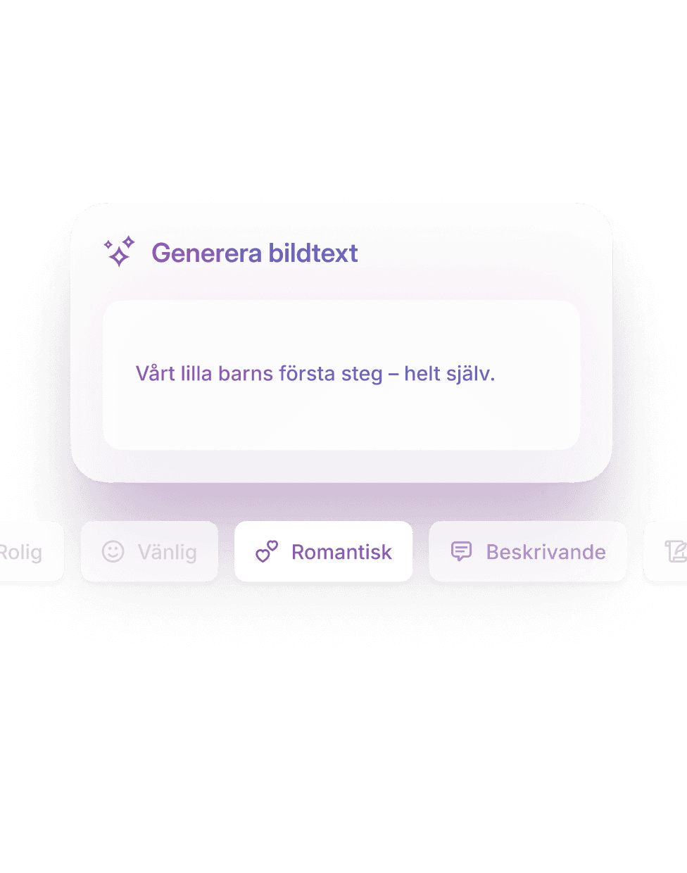 Bildtexter med ett tryck